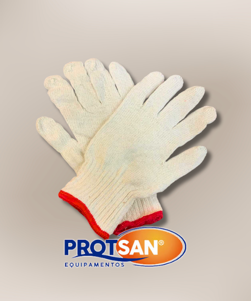 Luva de Algodão 2 Fios sem Pigmento – Tricotada | CA 41388