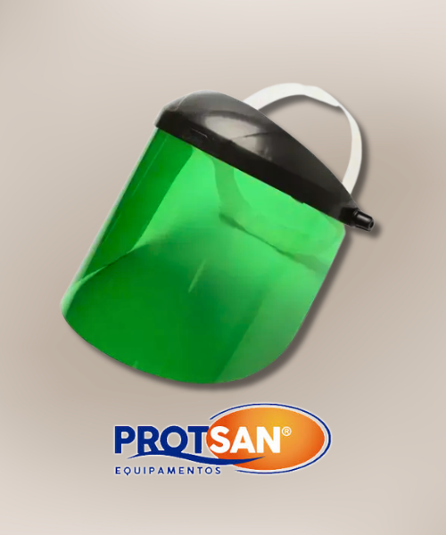Protetor Facial Plastcor Max 08″ – Visor Verde | CA 30115