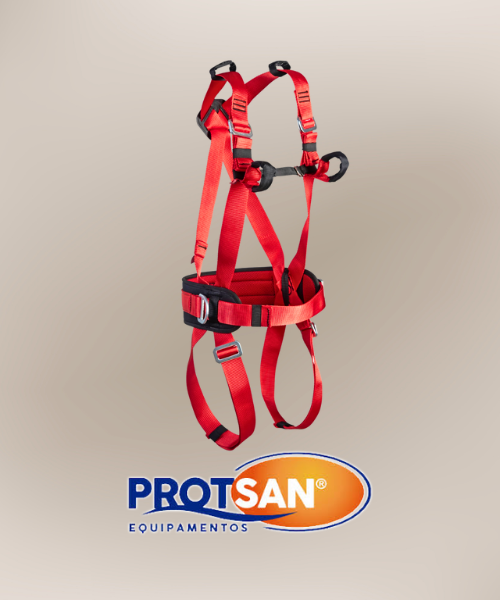 Rosso Comfort Ultra Safe Cinto de Segurança Paraquedista | CA 51740